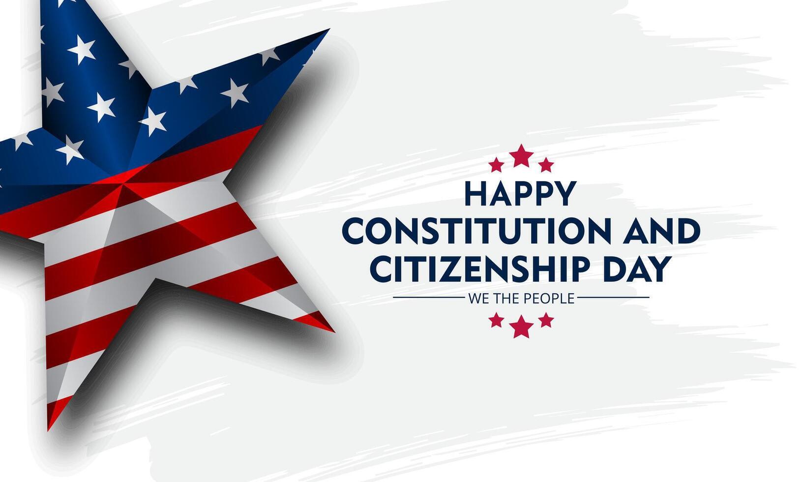 Happy Constitution and citizenship day United States Of America background illustration vector