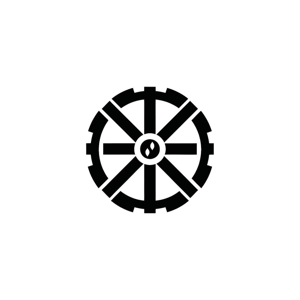 Gear icon. Gear wheel vector