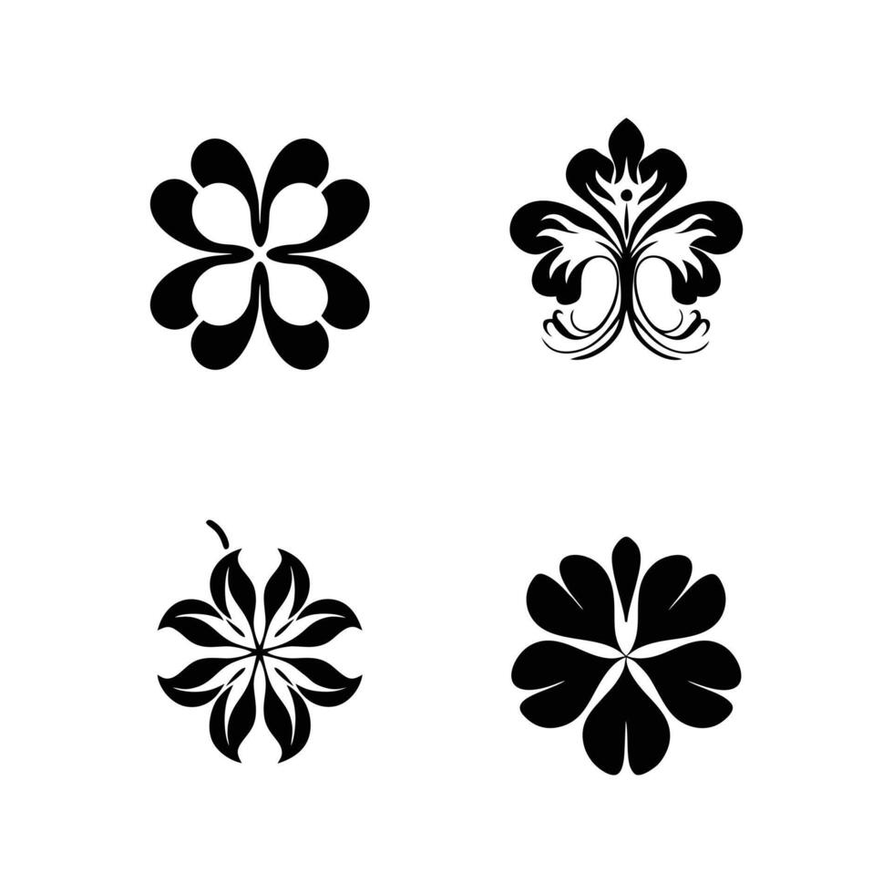 flowers design Template Flower pattern icon vector