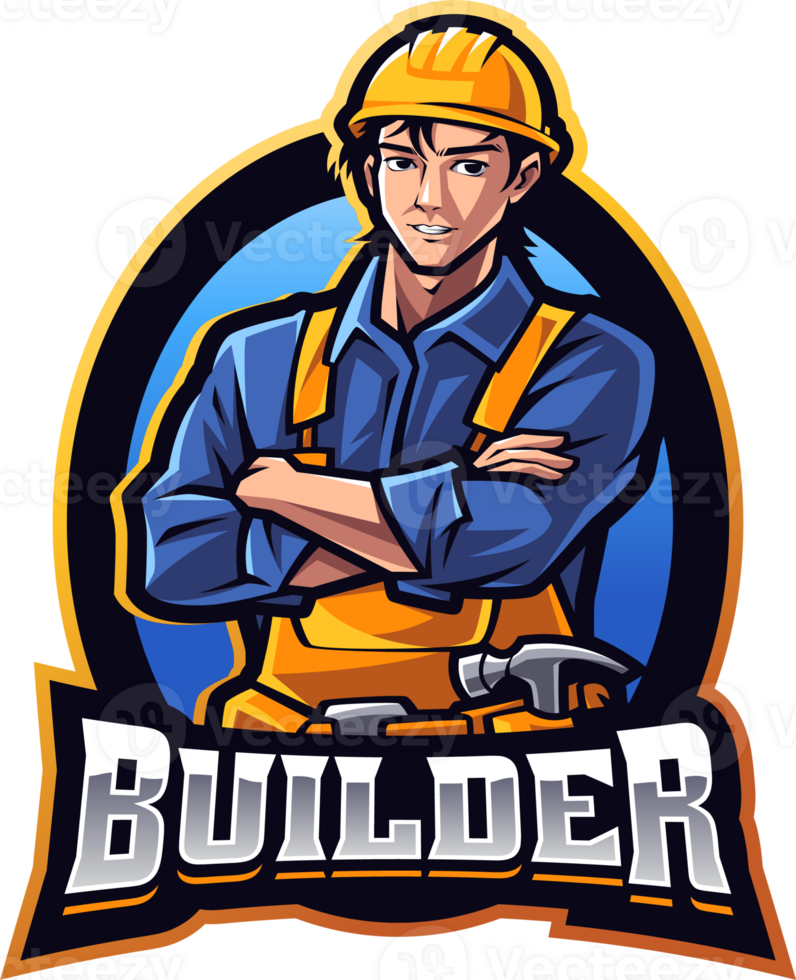 Builder mascot logo png