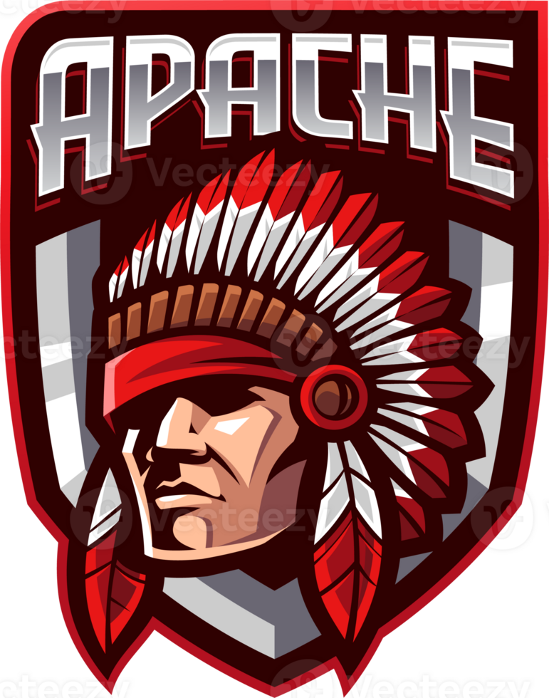 Apache head mascot png