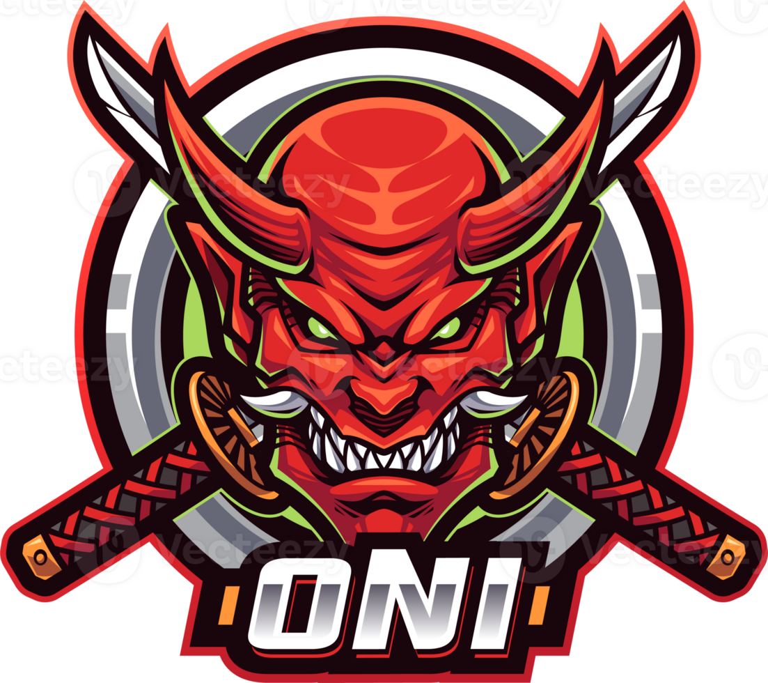 Oni head mascot png