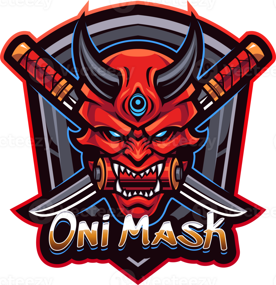 Oni mask mascot png