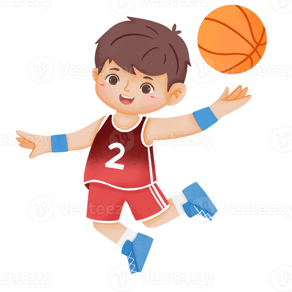 Kid Play Basketball png