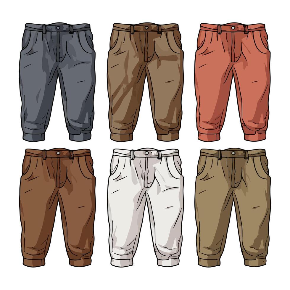 pants illustration isolated on white background. vector