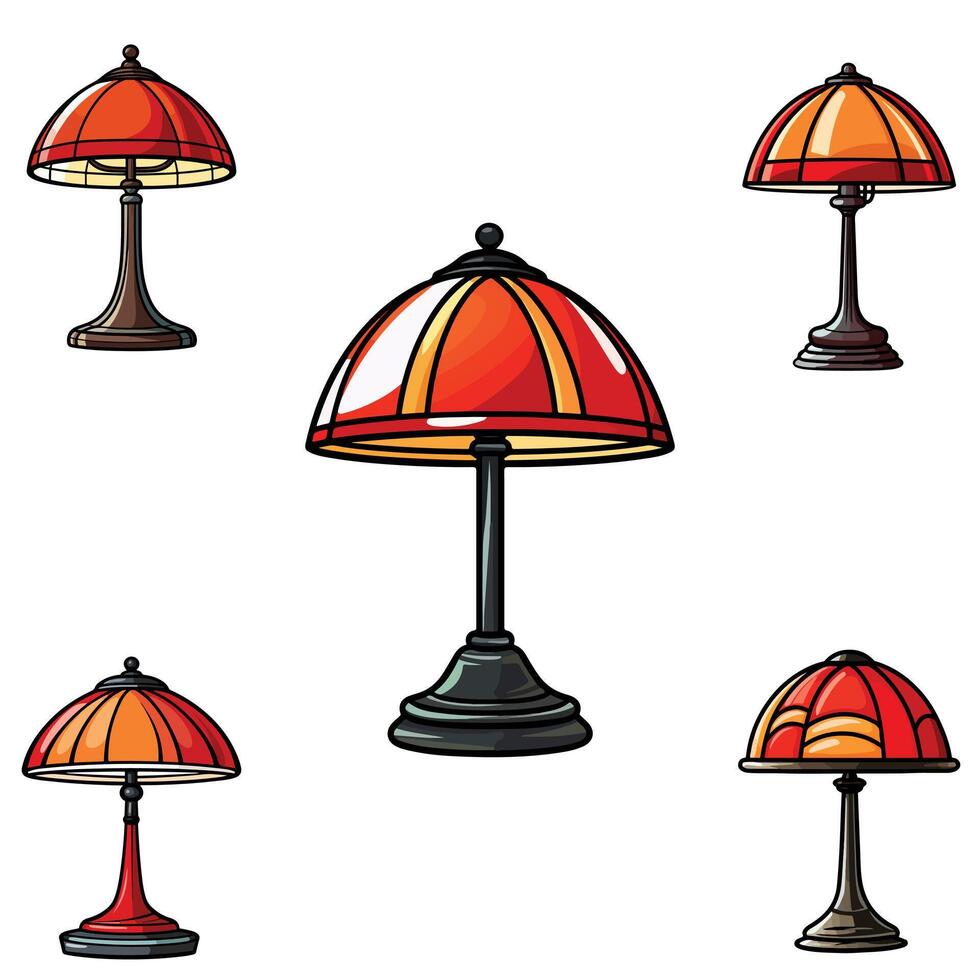 lamp illustration isolated on white background. vector