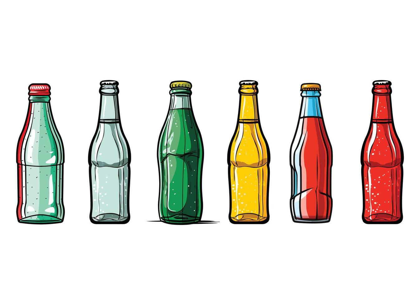 bottle illustration isolated on white background. vector