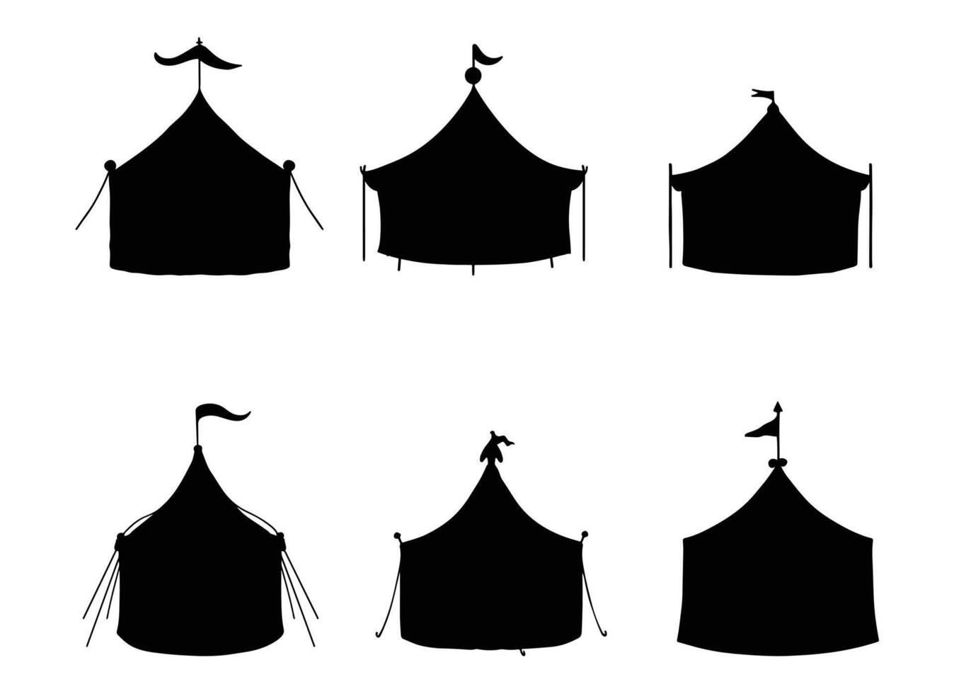 circus tent illustration isolated on white background. vector