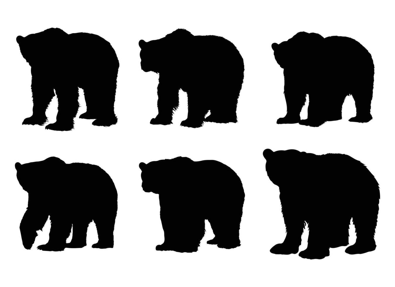 polar bear illustration isolated on white background. vector