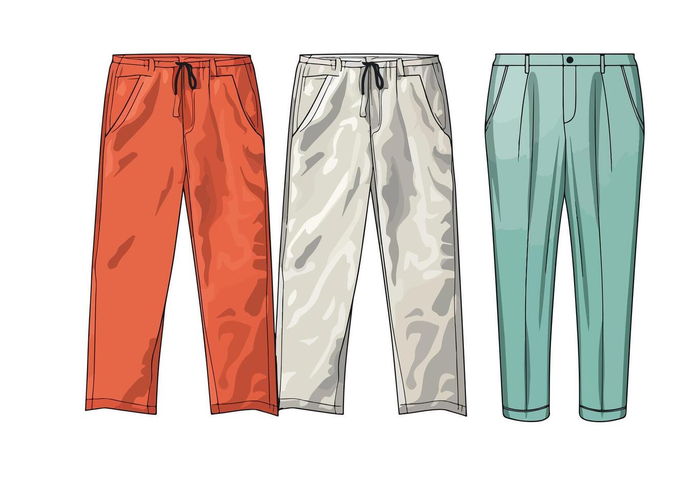 pants illustration isolated on white background. vector