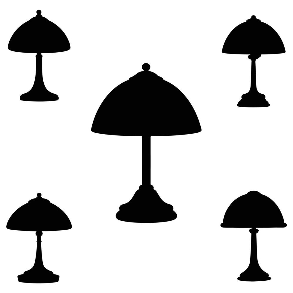 lamp illustration isolated on white background. vector