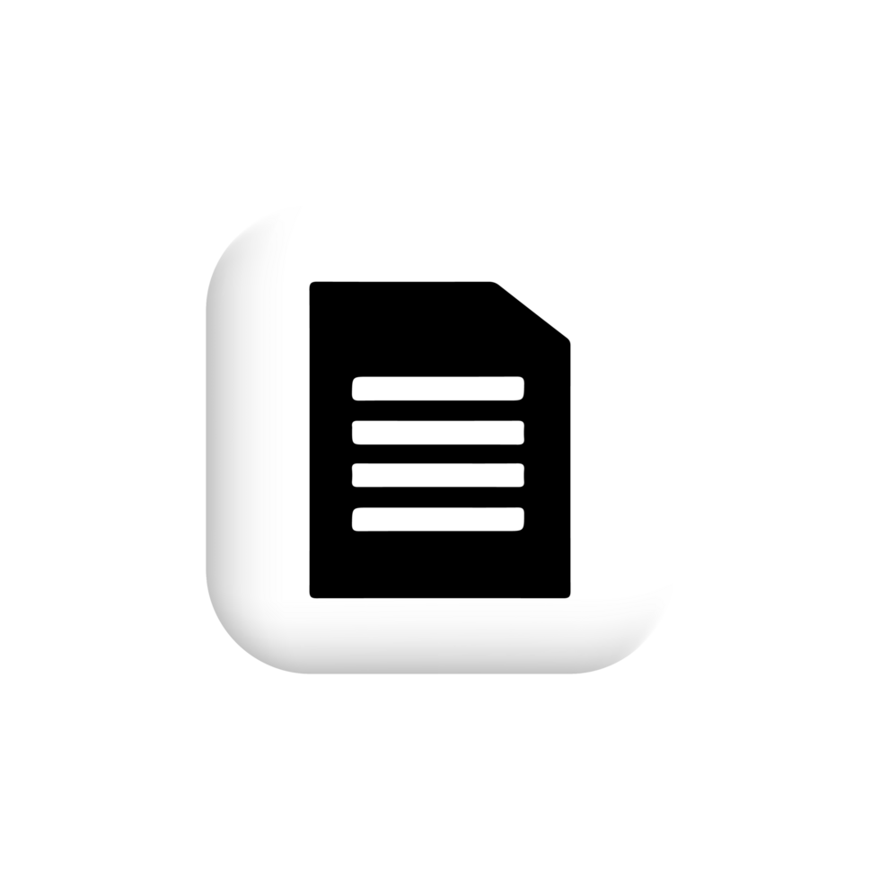 Document and Copy Paper Icons. Contract, Agreement, and Note Page Symbols. png