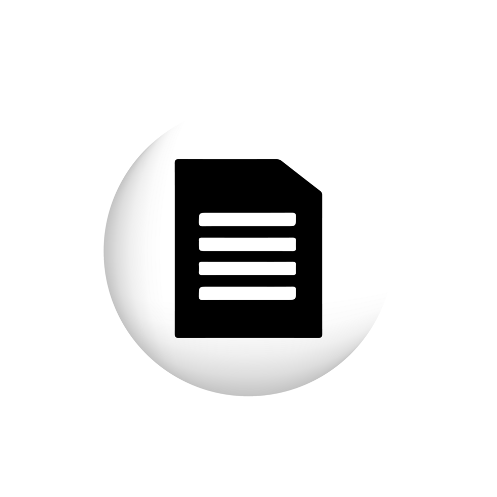 Document and Copy Paper Icons. Contract, Agreement, and Note Page Symbols. png
