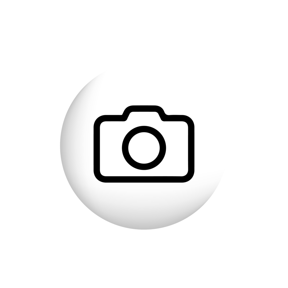 Camera icon, photo camera sign and symbol png