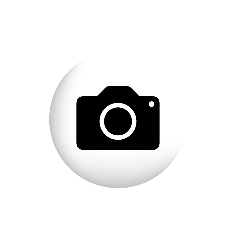 Camera icon, photo camera sign and symbol png