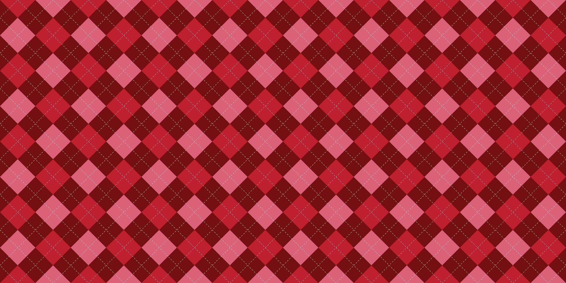 Argyle plaid seamless pattern red and pink background graphic illustration. Valentine's day theme concept seamless background. vector
