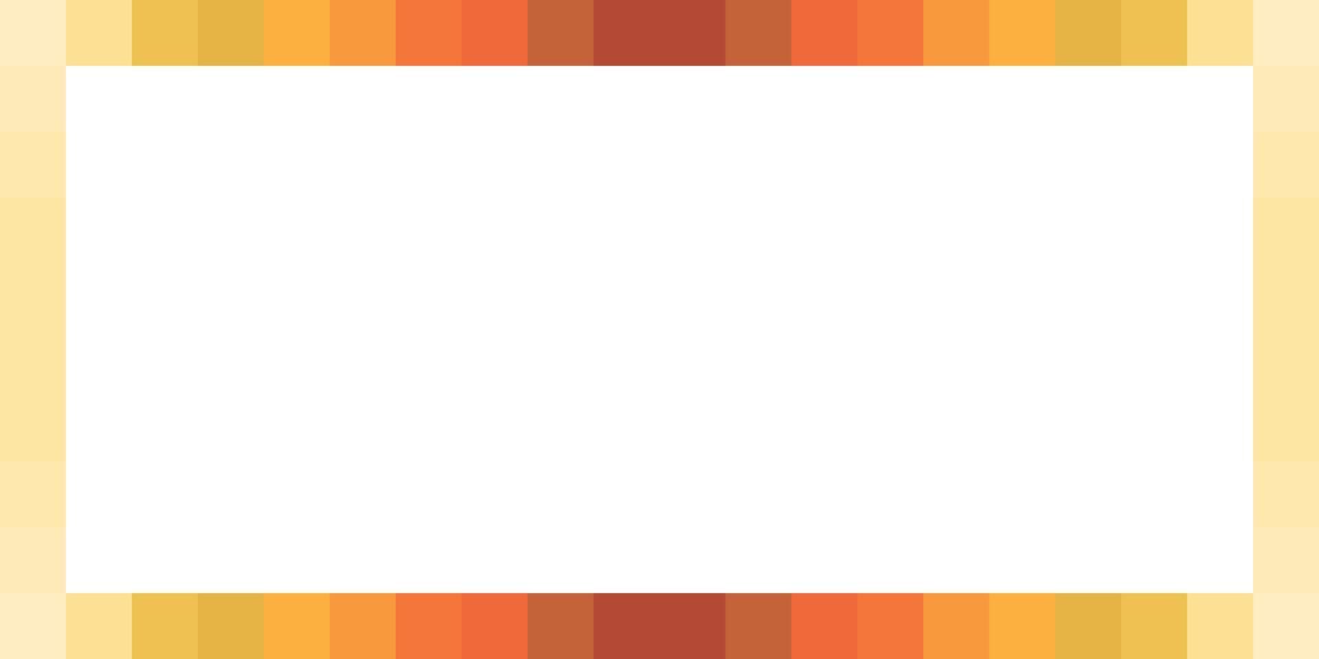 Colorful mosaic frame on white background graphic illustration. Minimal geometric pattern vivid gradients rectangle border. vector