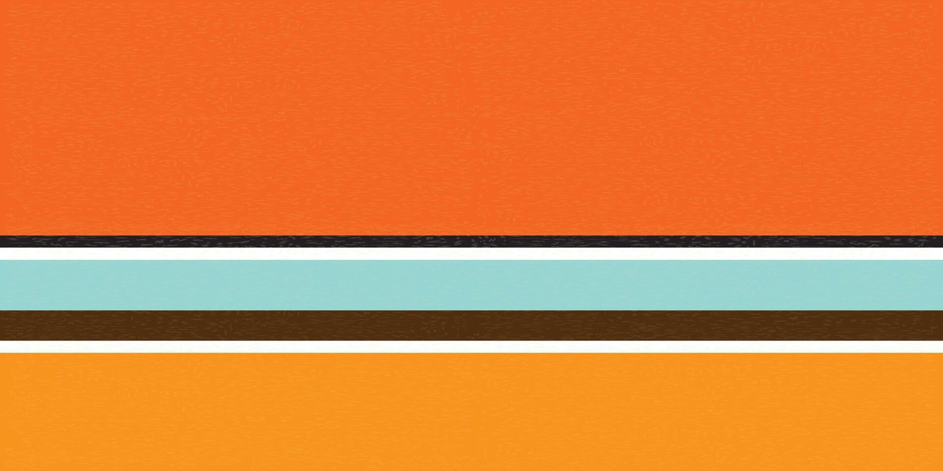 Abstract colorful strips retro style rough texture horizontal background graphic illustration have blank space. vector