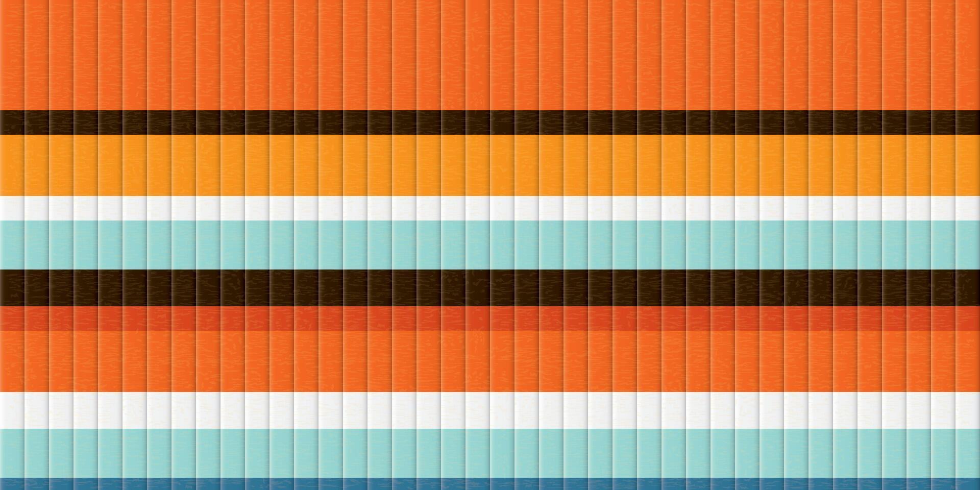 Abstract 3D colorful strips retro style rough texture rectangle background graphic illustration. vector