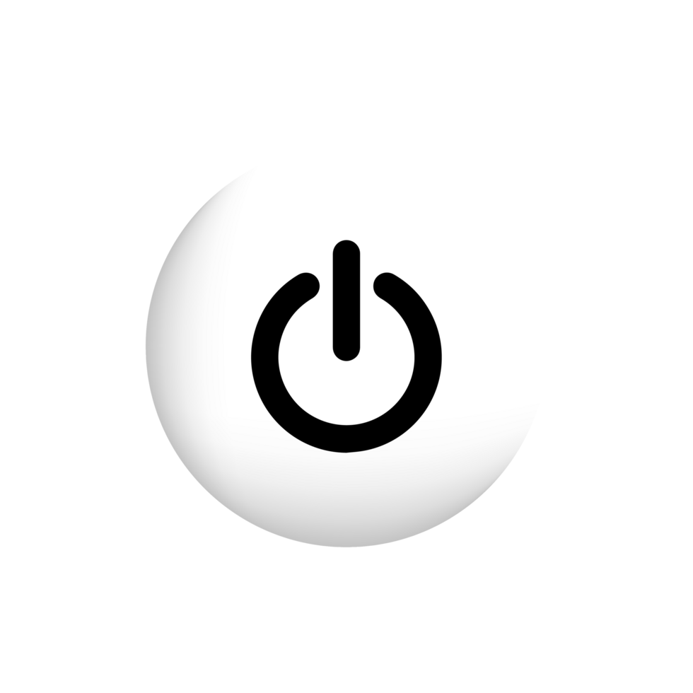icon of power button png