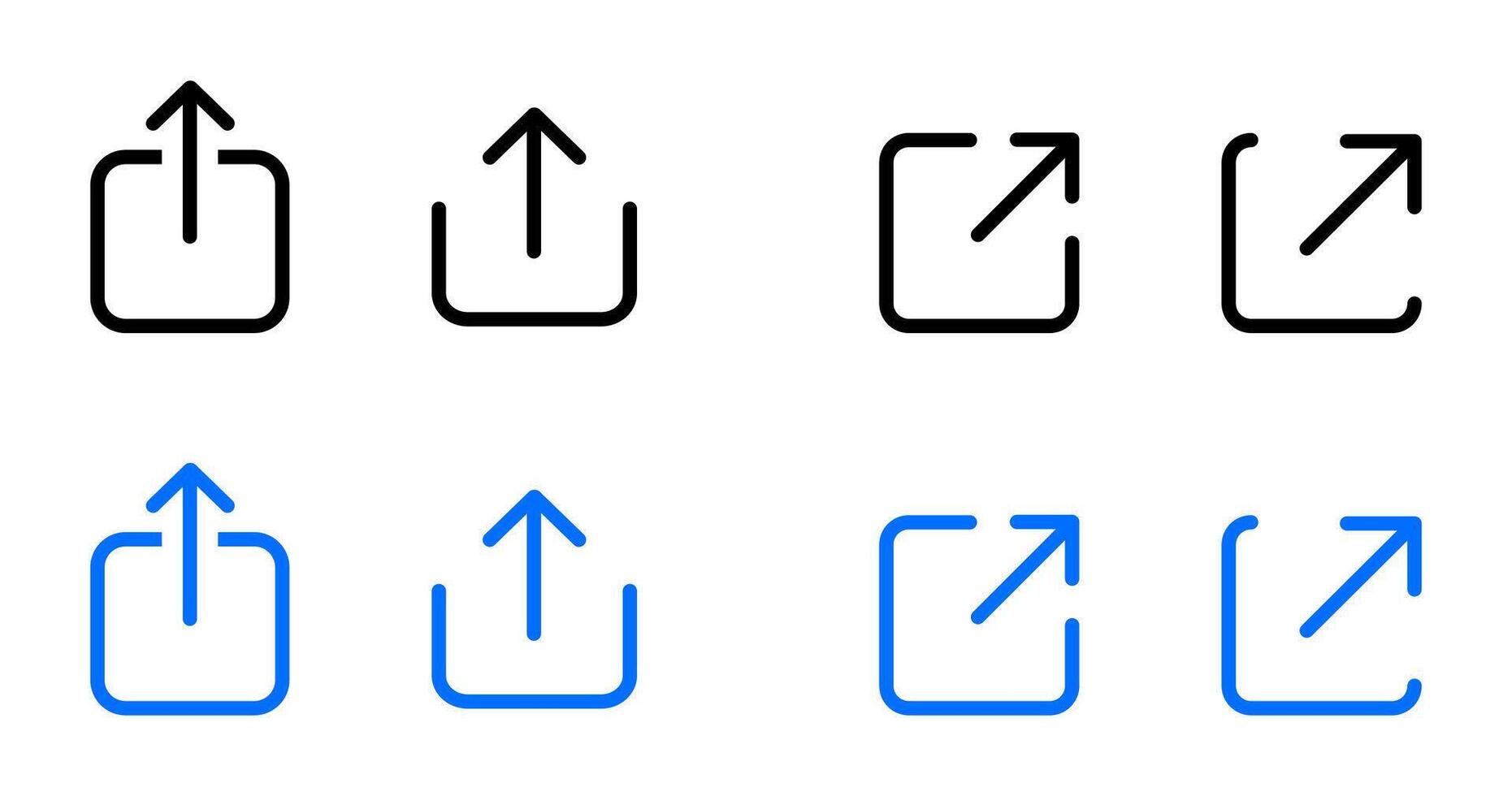 Set of share icon. Link button sign. Url symbol. Share arrow icon. Connect button. vector