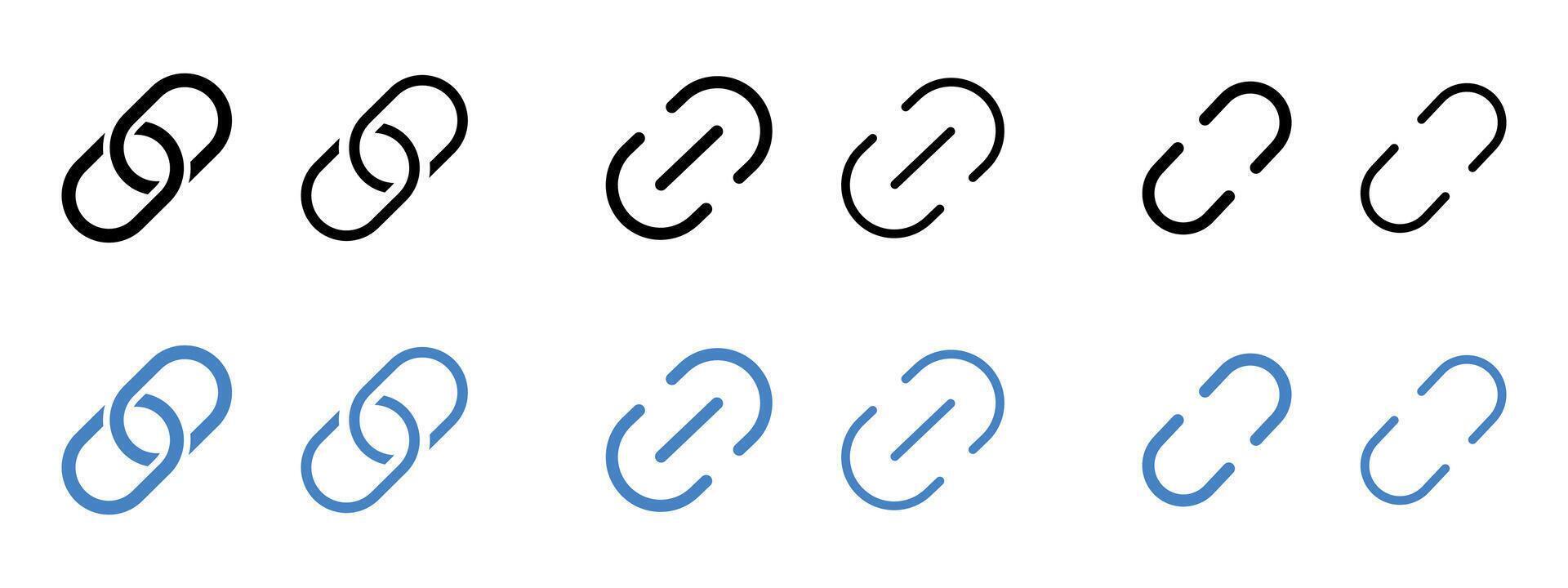 Set of share icon. Link button sign. Url symbol. Link chain icon. Connect button. vector