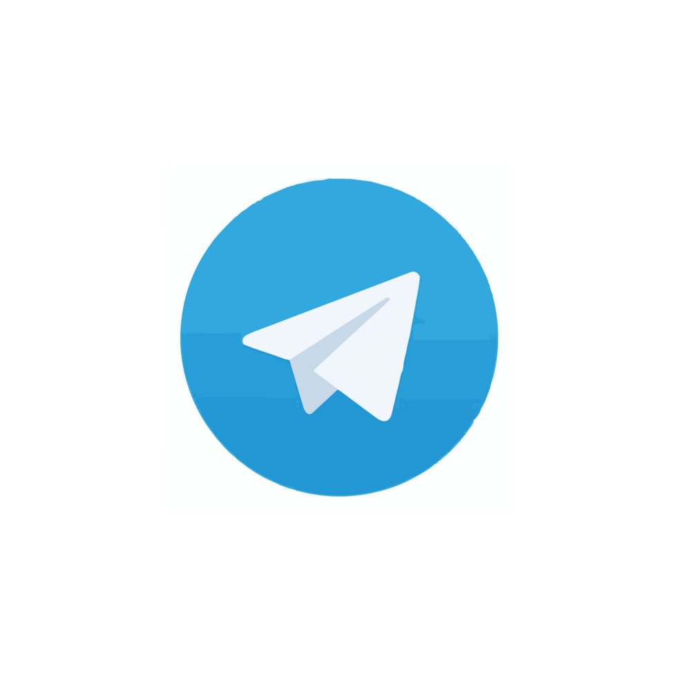Telegram app icon symbols. Telegrams popular instant messengers, Paper Airplane concep png