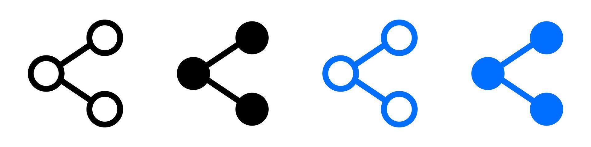 Data sharing sign. Link symbol. Share icon. Connection symbol. vector
