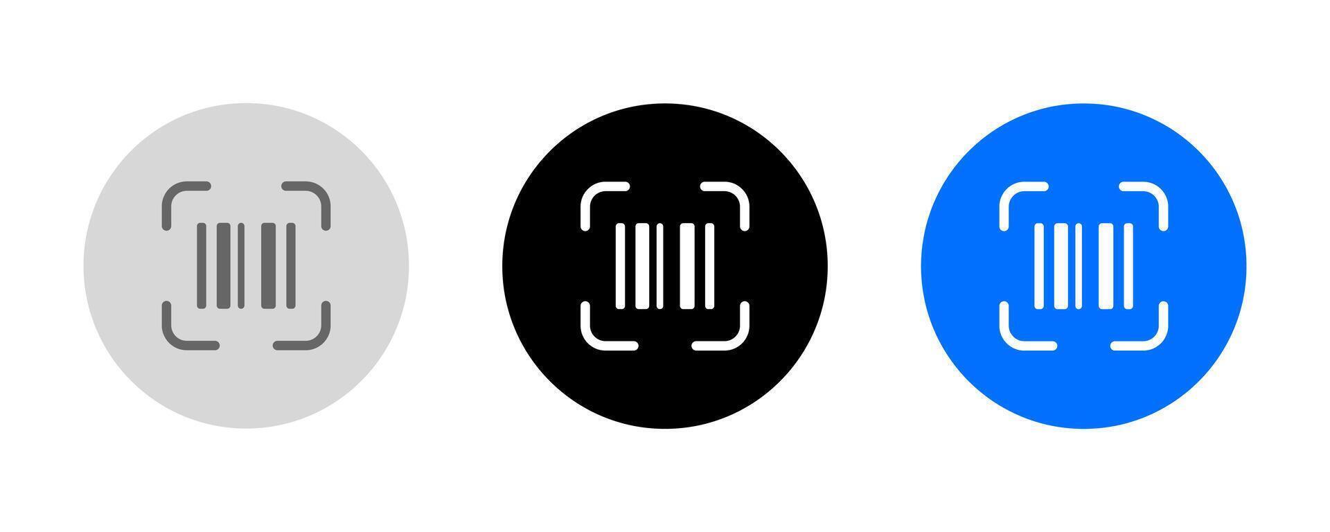 Barcode scanner icon. Scan QR Code symbol. vector