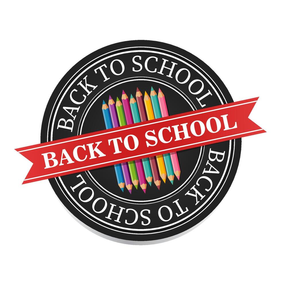 Back to school stickers set. illustration vector