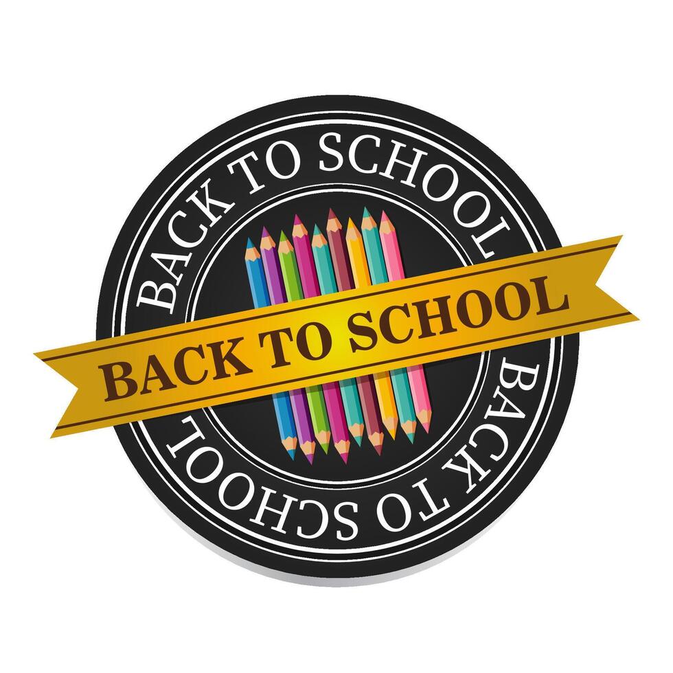 Back to school stickers set. illustration vector