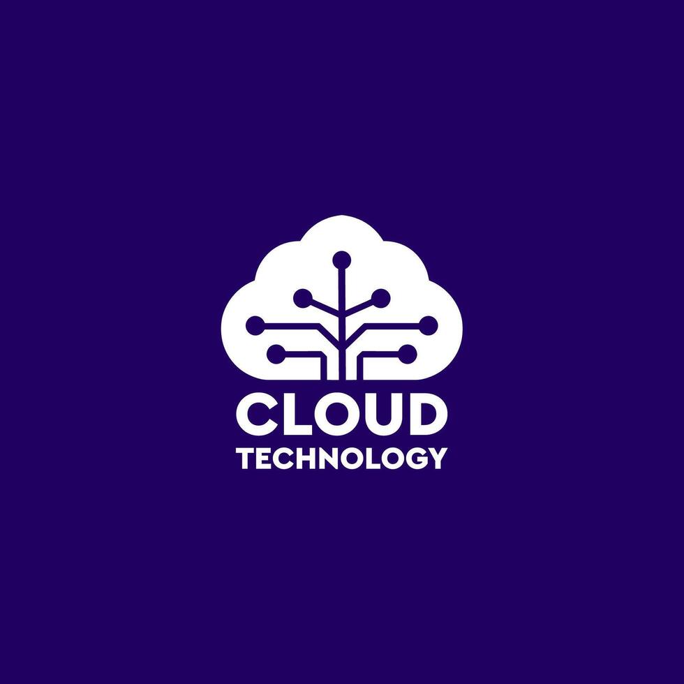 Cloud Technology logo, global, storage, cloud computing, bandwidth, website, corporate, download, upload, creative, tech, data, information, modern, transfer, cloud, service, marketing, technology vector