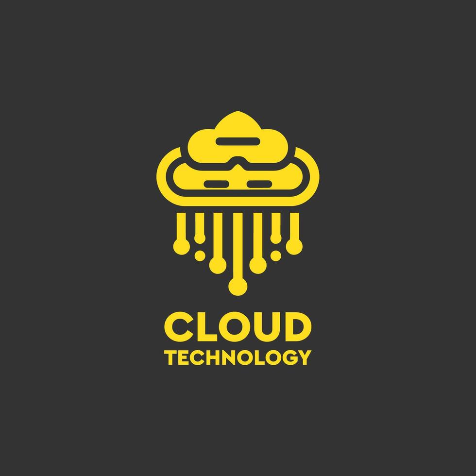 Cloud Technology logo, global, storage, cloud computing, bandwidth, website, corporate, download, upload, creative, tech, data, information, modern, transfer, cloud, service, marketing, technology vector