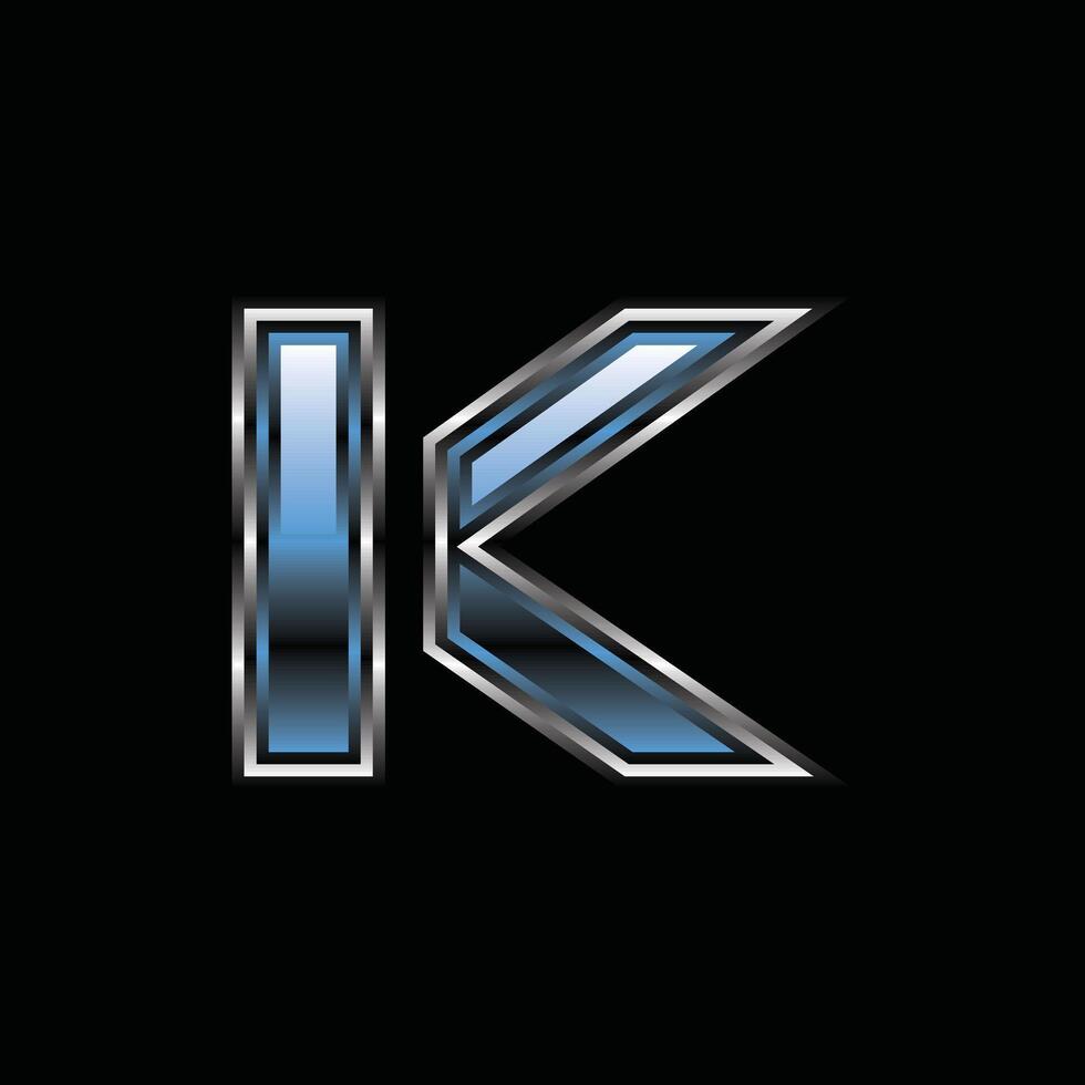 Letter K Modern Geometric Technology Business Icon Design Logo vector