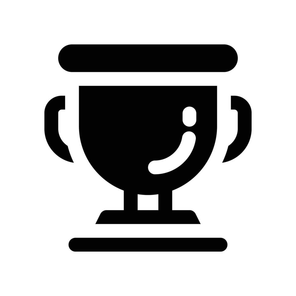 trophy icon. glyph icon for your website, mobile, presentation, and logo design. vector
