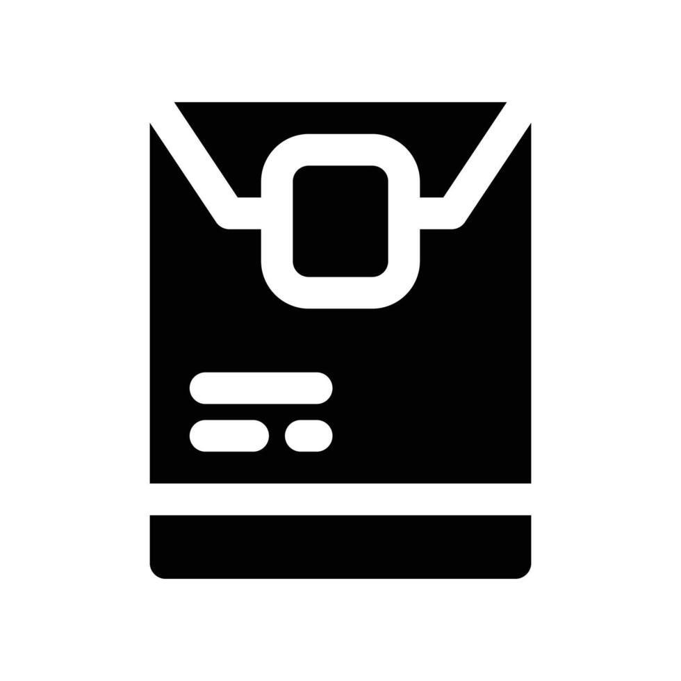 envelope icon. glyph icon for your website, mobile, presentation, and logo design. vector