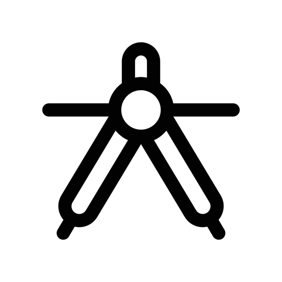 drawing compass icon. line icon for your website, mobile, presentation, and logo design. vector
