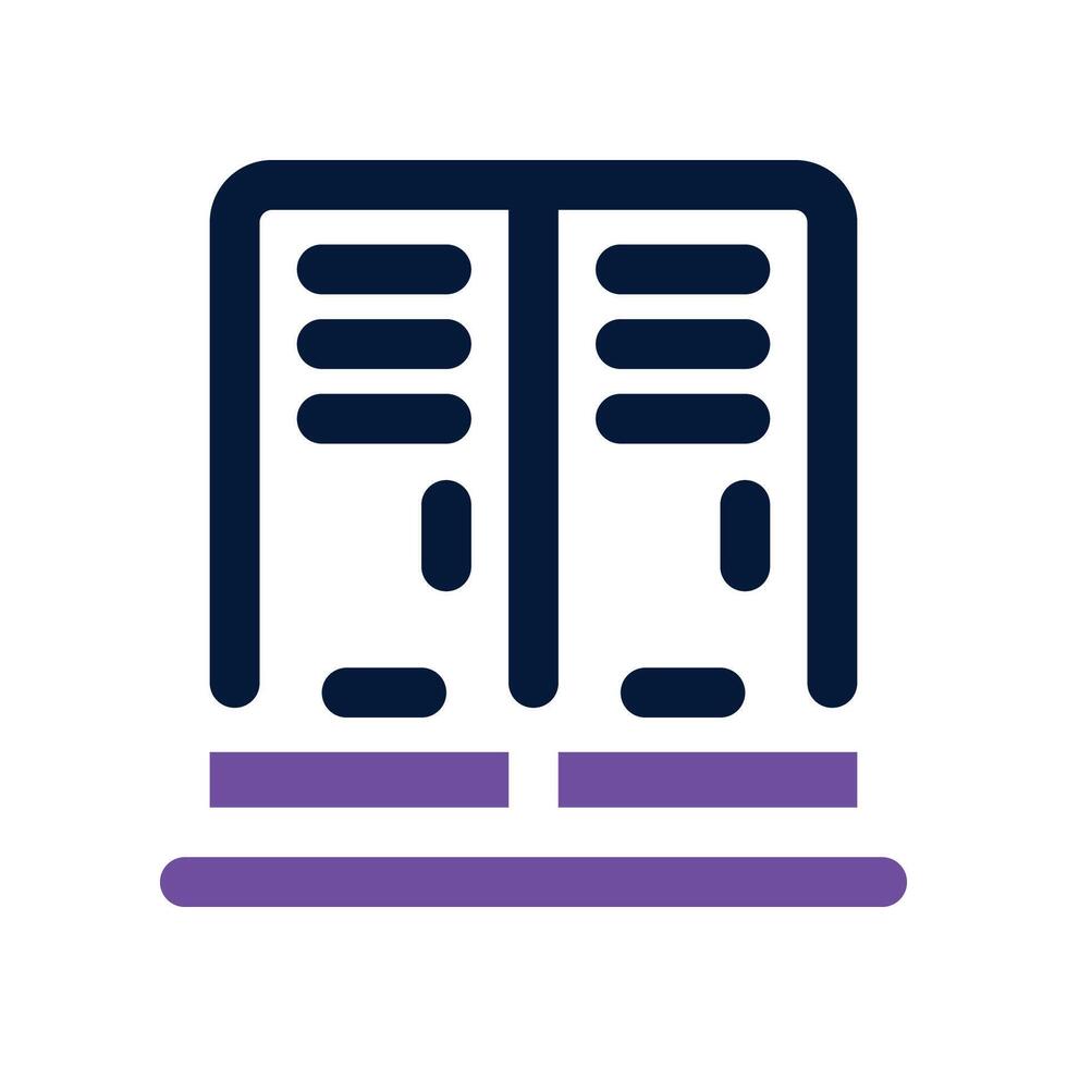 locker icon. dual tone icon for your website, mobile, presentation, and logo design. vector