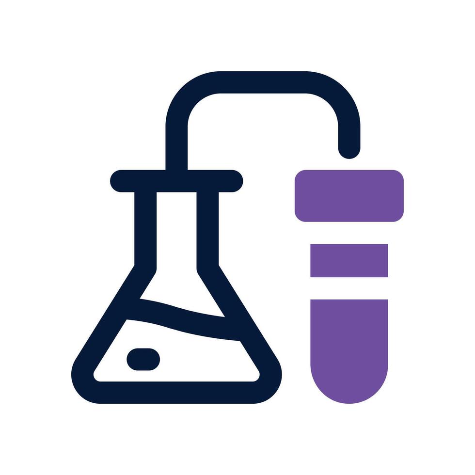 chemistry icon. dual tone icon for your website, mobile, presentation, and logo design. vector