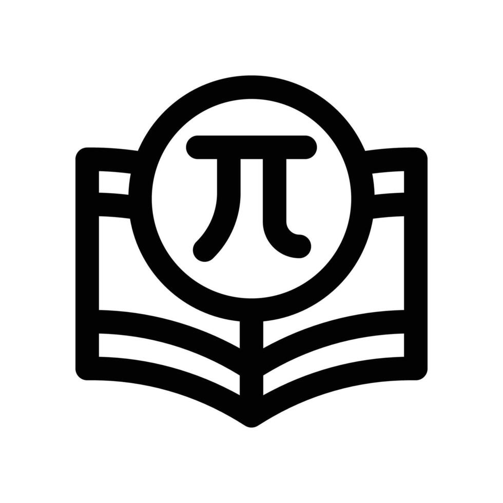 mathematical icon. line icon for your website, mobile, presentation, and logo design. vector