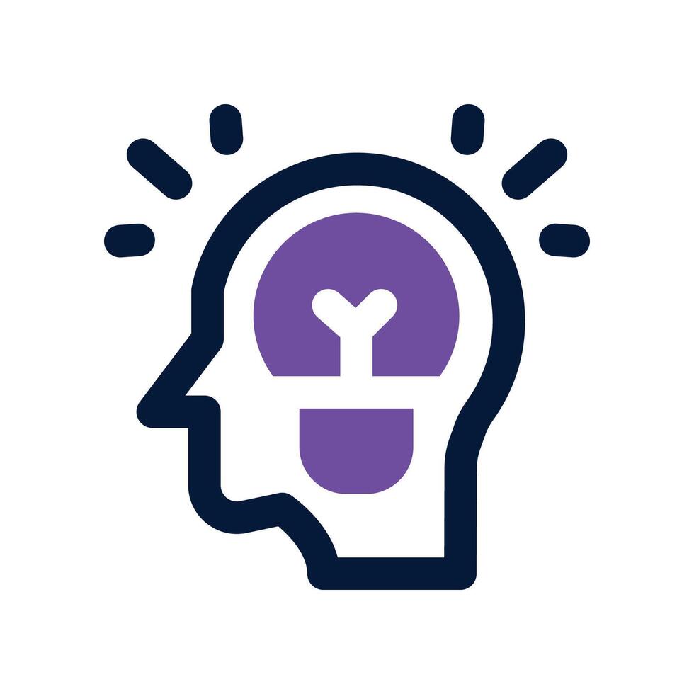 philosophy icon. dual tone icon for your website, mobile, presentation, and logo design. vector