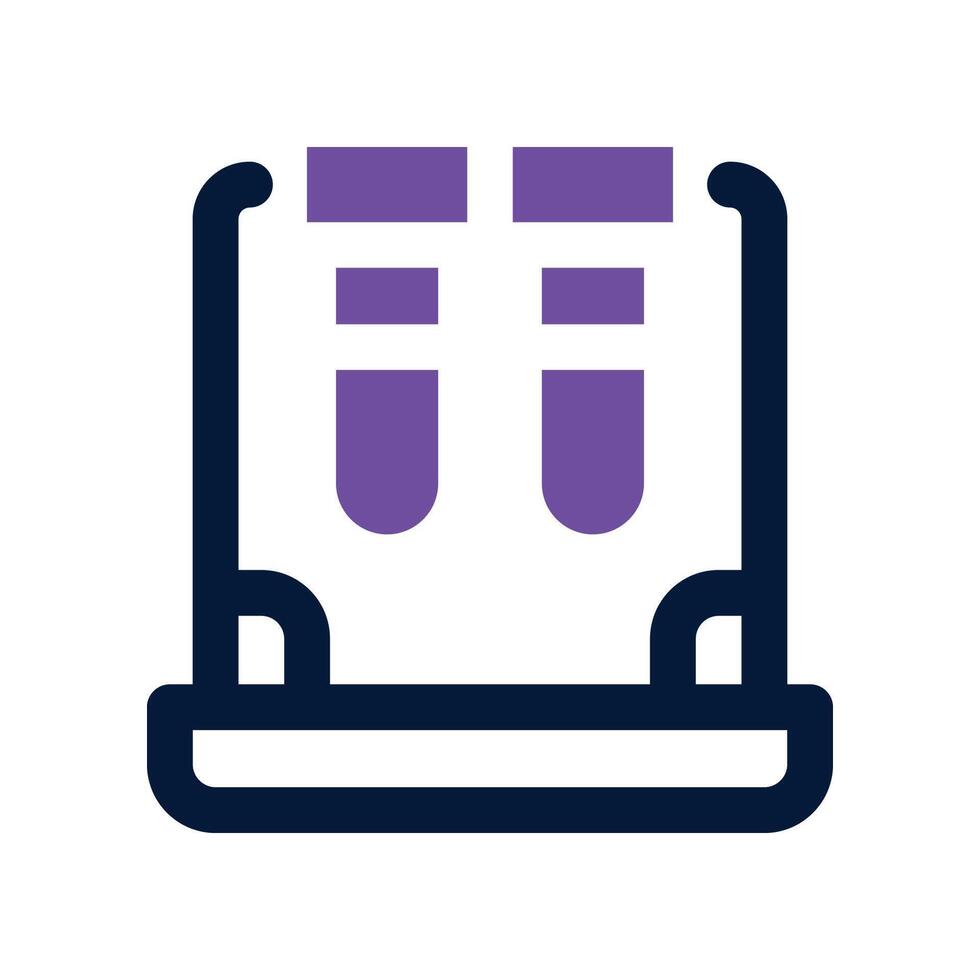 test tube icon. dual tone icon for your website, mobile, presentation, and logo design. vector