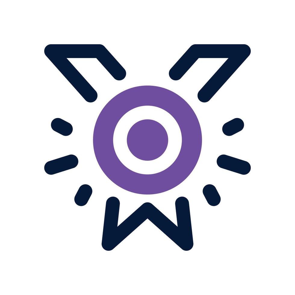 medal icon. dual tone icon for your website, mobile, presentation, and logo design. vector