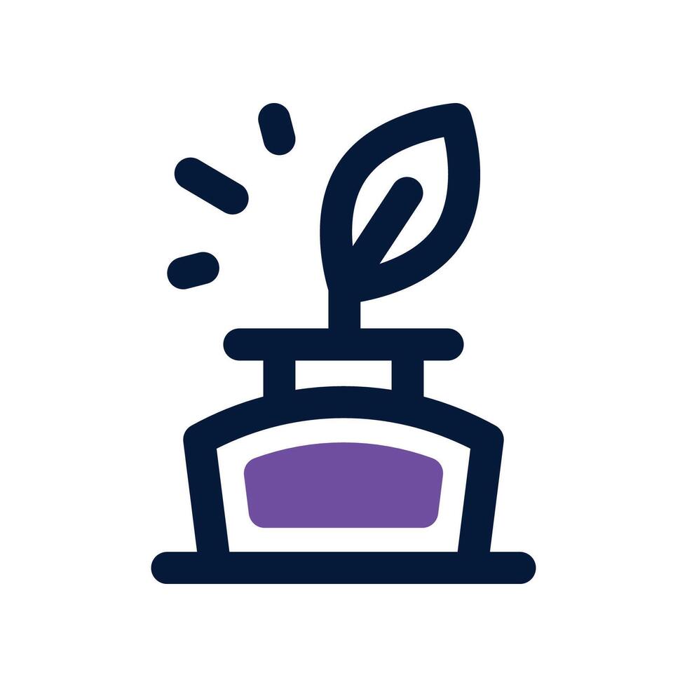 inkwell icon. dual tone icon for your website, mobile, presentation, and logo design. vector