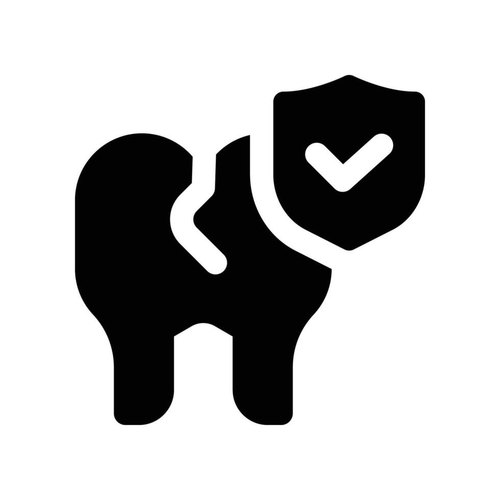 dental insurance icon. glyph icon for your website, mobile, presentation, and logo design. vector