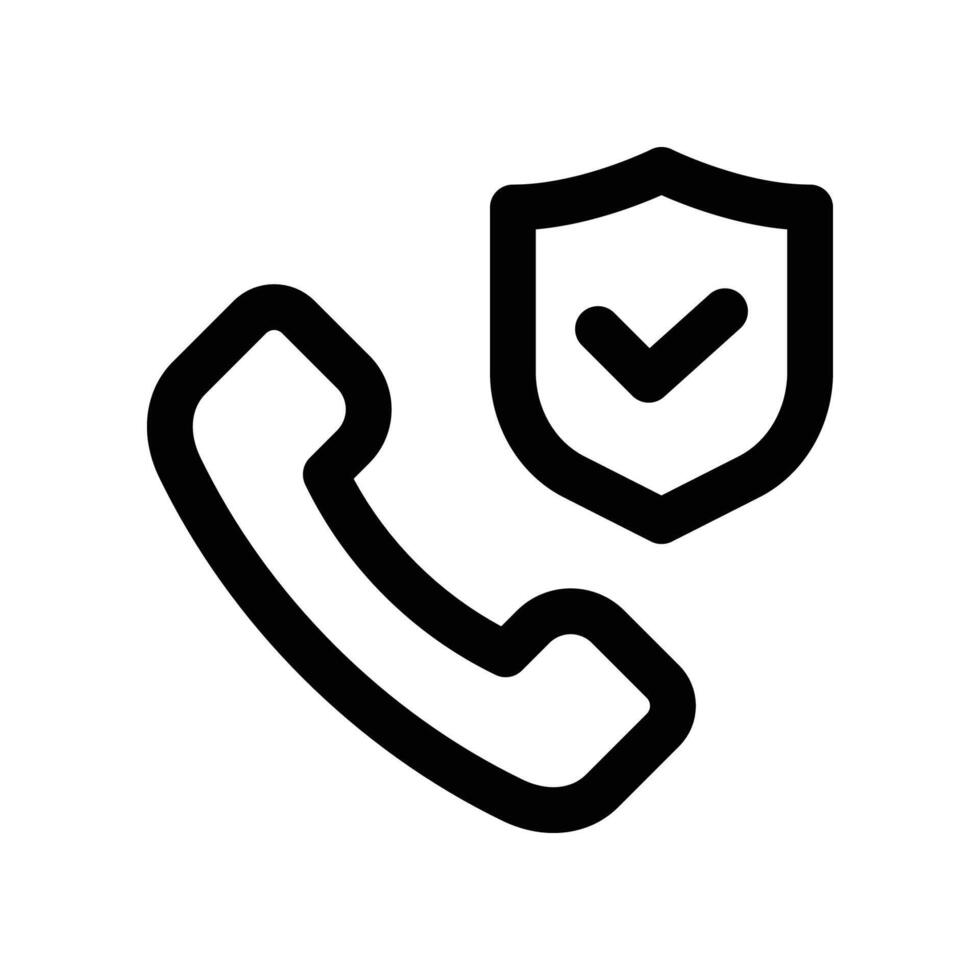 call icon. line icon for your website, mobile, presentation, and logo design. vector