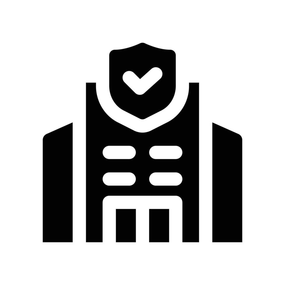 company insurance icon. glyph icon for your website, mobile, presentation, and logo design. vector