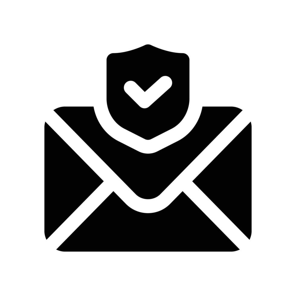 mail icon. glyph icon for your website, mobile, presentation, and logo design. vector