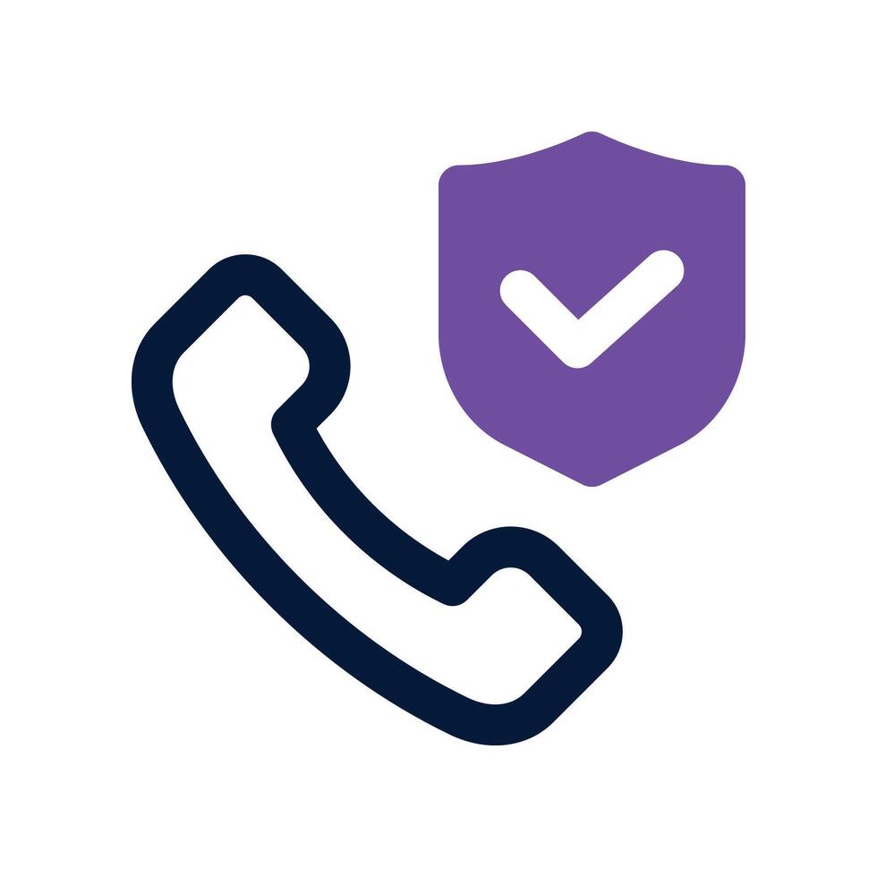 call icon. dual tone icon for your website, mobile, presentation, and logo design. vector