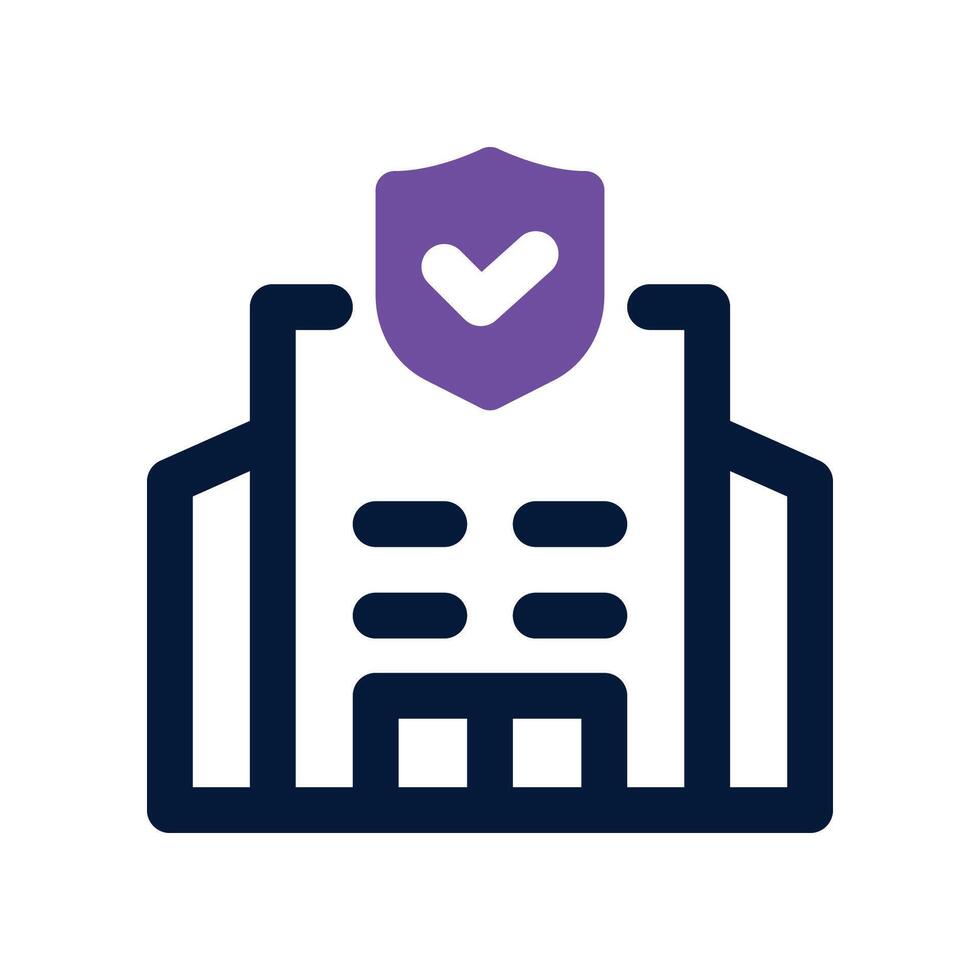 company insurance icon. dual tone icon for your website, mobile, presentation, and logo design. vector